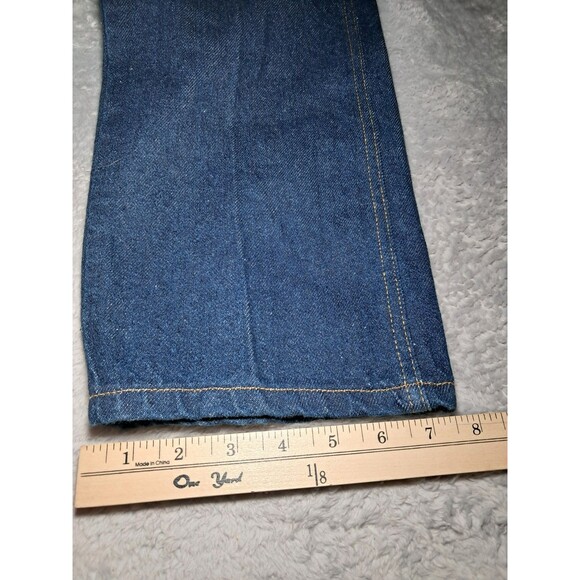 NWT VINTAGE MEN’S 30x30 Power Blues Regular Fit DARK BLUE DENIM JEANS NOS - Picture 9 of 11